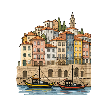 Hand-drawn illustration of Ribeira